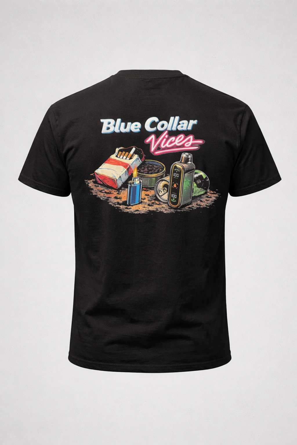 Blue Collar Vices Tee (Black)